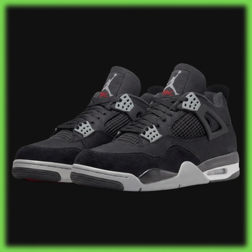 Jordan 4 Black Canvas
