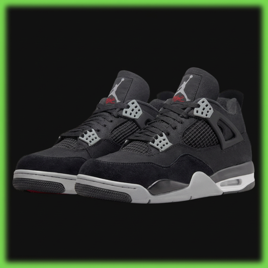 Jordan 4 Black Canvas